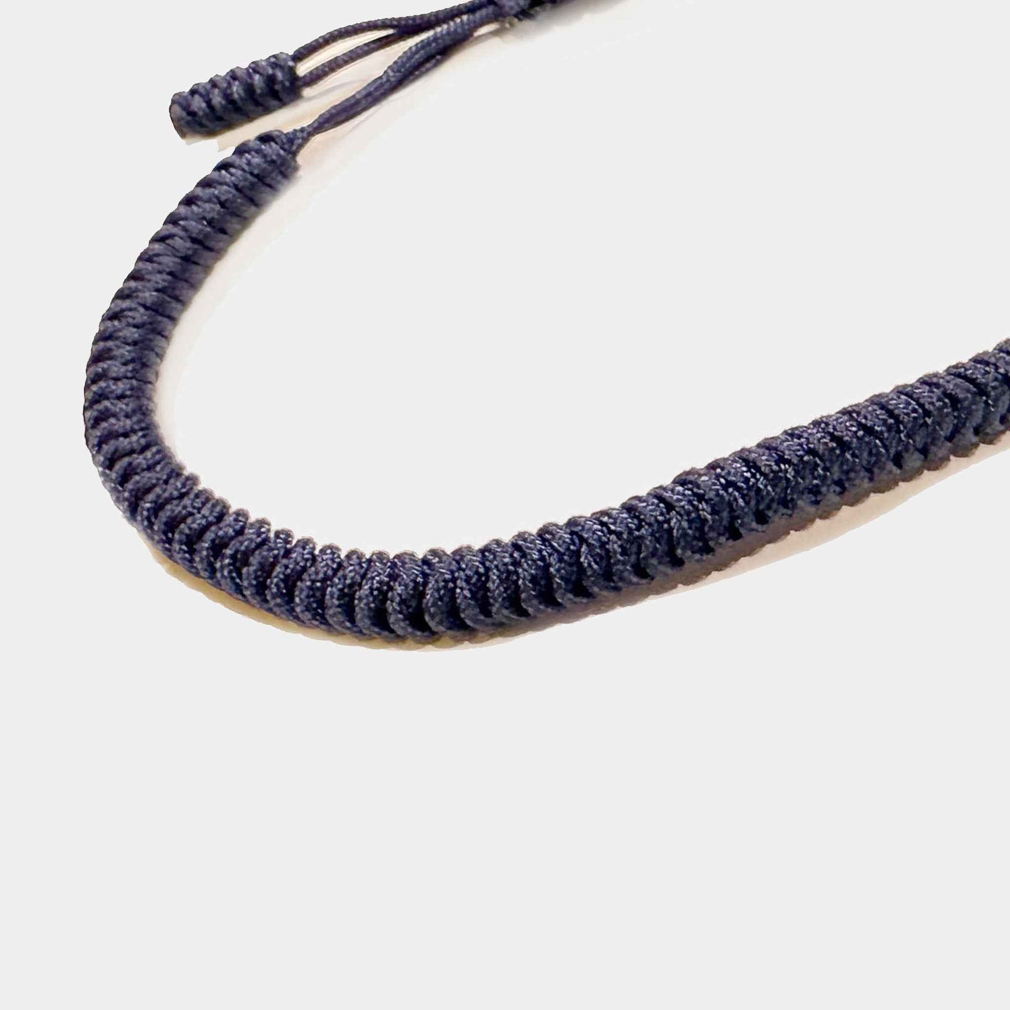 Blaues Knotenarmband