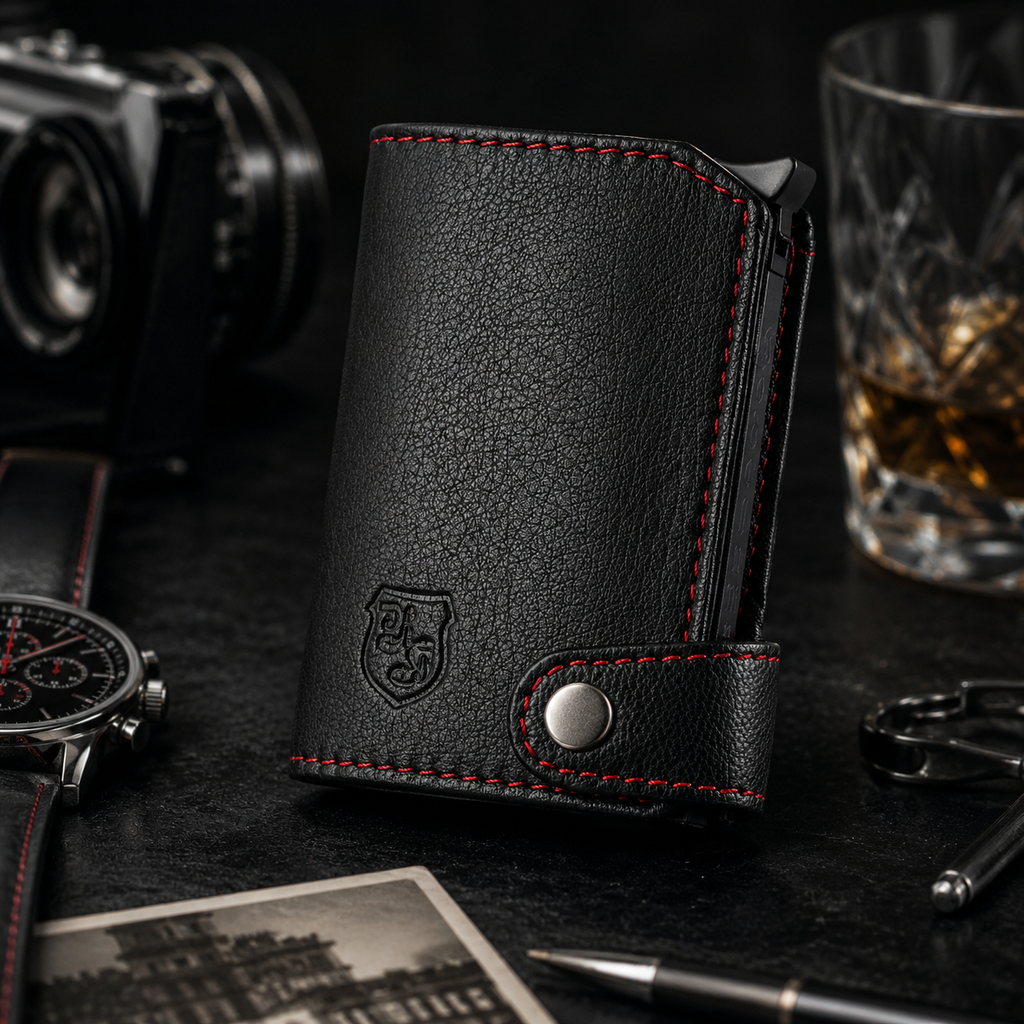Kartenetui BLACK/RED