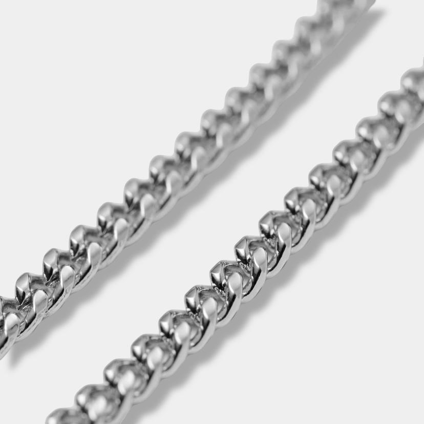 Silberfarbenes Kettenarmband 3-9 mm