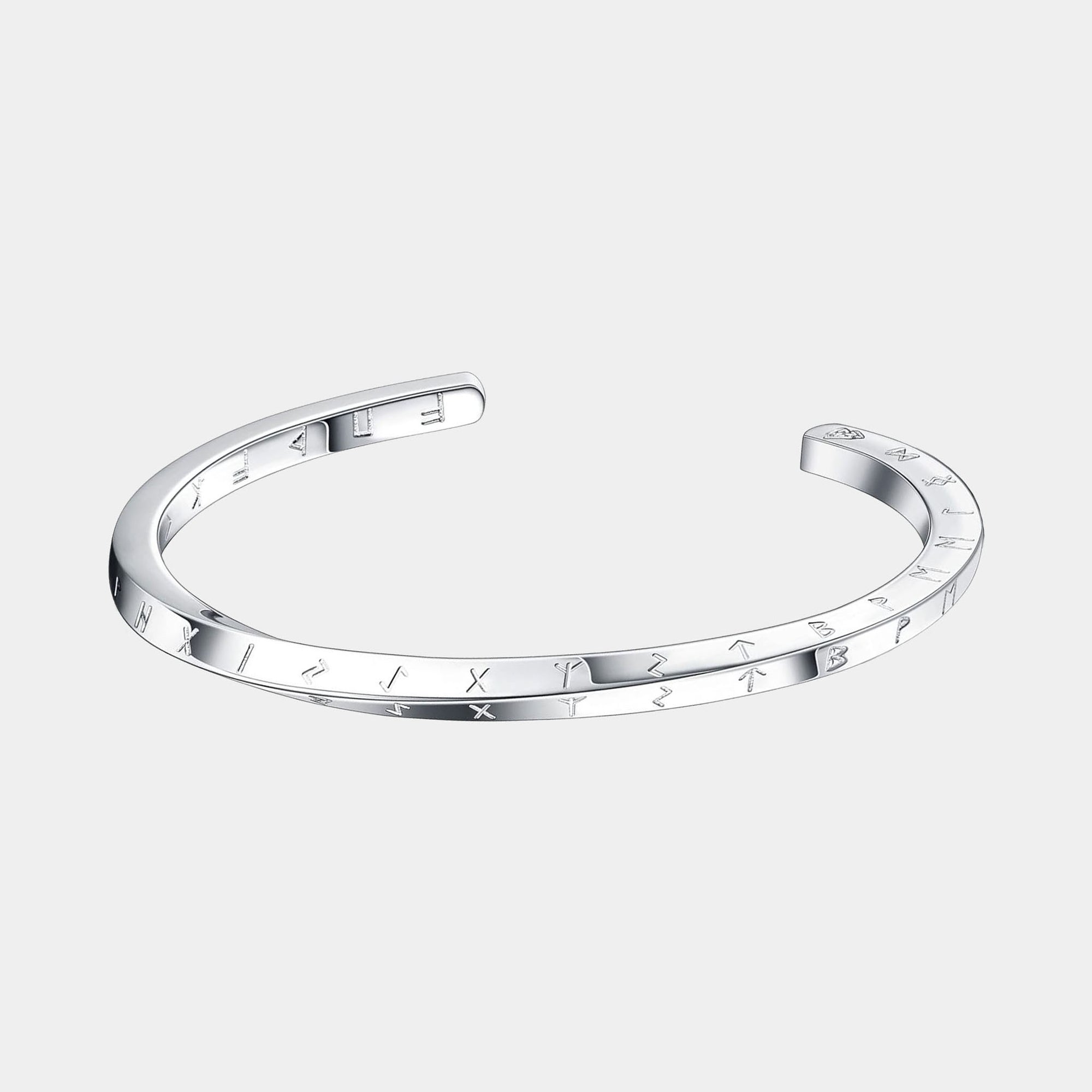 Vikinger Amreif mit Runen Silber