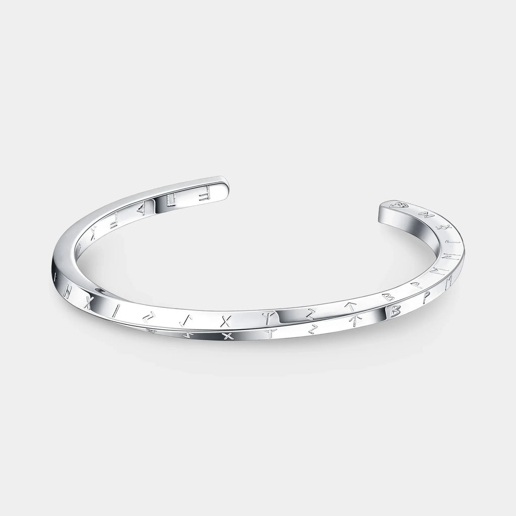 Vikinger Amreif mit Runen Silber - ManTrend