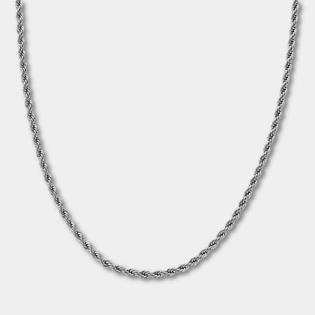 Herrenkette Silber - Edelstahlkette 3mm