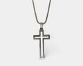 Halskette mit hohlem Kreuz - ManTrend