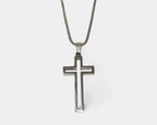 Halskette mit hohlem Kreuz - ManTrend