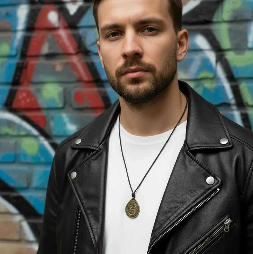 Drachen-Amulett Halskette - ManTrend