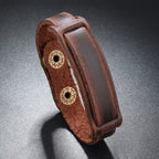 Braunes Lederarmband - ManTrend