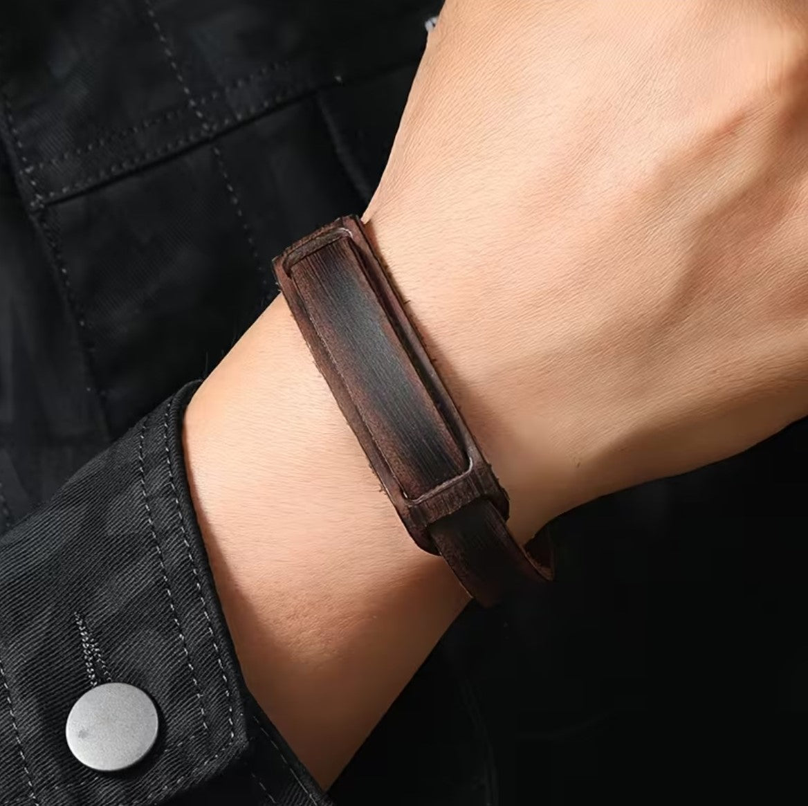 Braunes Lederarmband - ManTrend