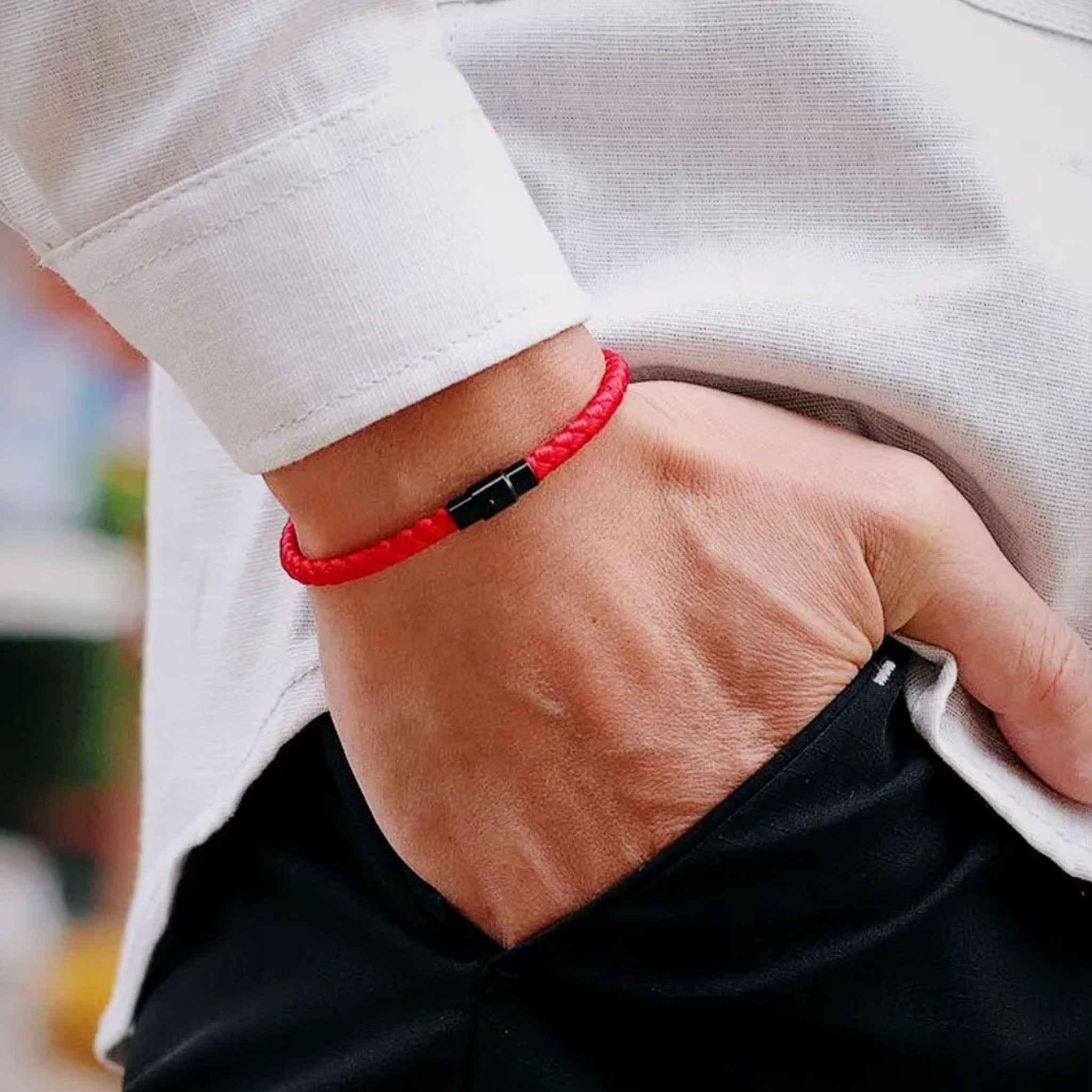 Nylonarmband Rot - ManTrend