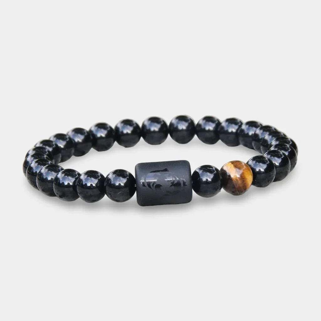 Onyx Armband mit Sternzeichen - ManTrend