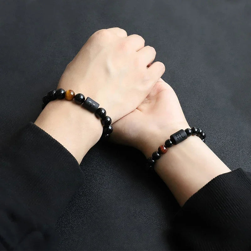 Onyx Armband mit Sternzeichen - ManTrend