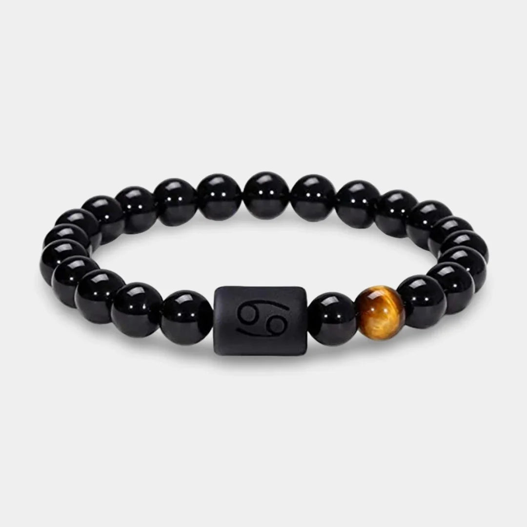 Onyx Armband mit Sternzeichen - ManTrend