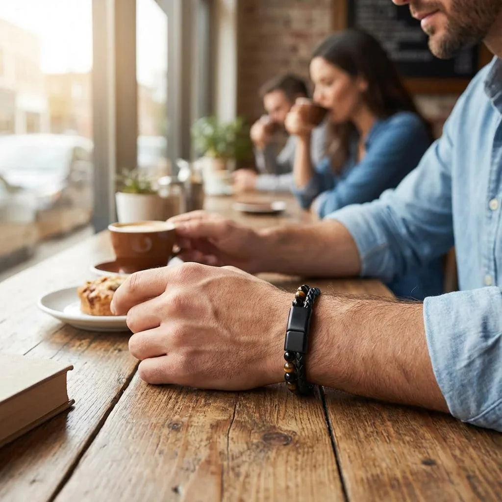 Lederarmband Tigerauge Gelb - ManTrend