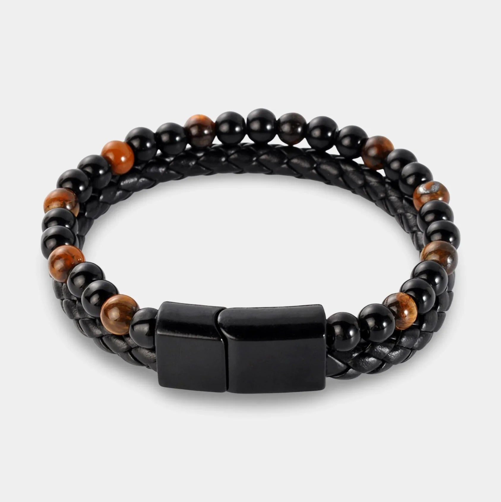 Lederarmband Tigerauge Gelb - ManTrend
